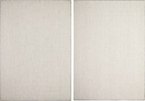 Kültéri Szőnyeg Teraszra Erkélyre Zsinóros Kétoldalas Szürke Krém 200x290 cm