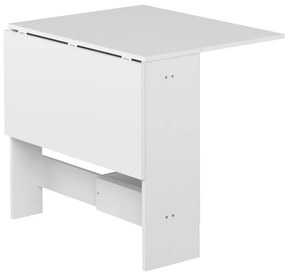 Bővíthető étkezőasztal fehér asztallappal 76x28 cm Papillon – TemaHome