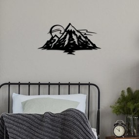 Mountain fém fali dekoráció, 62×31 cm