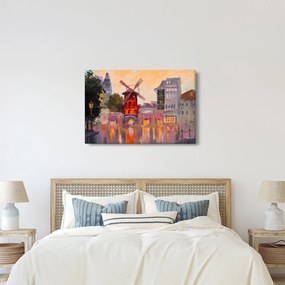 Kép - Moulin rouge, Párizs, Franciaország (90x60 cm)