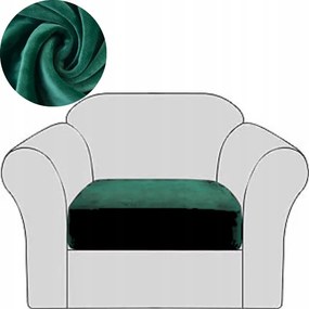 Kanapé Huzat Fotel Ülőfelület Háttámla Kanapé Velúr Plüss Zöld