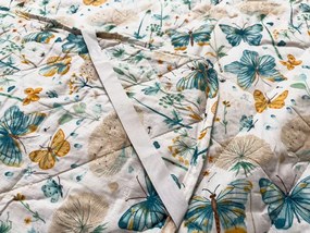 Ágytakaró ELIVINE fehér, 100% pamut Méret: 170 x 210 cm