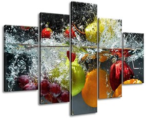 Gario Órás falikép Édes gyümölcs - 5 részes Méret: 150 x 105 cm