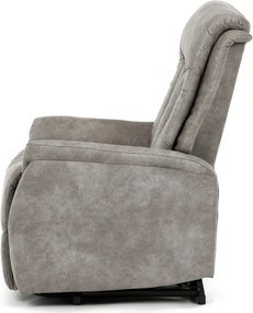 Elektromos relax fotel állítható háttámlával szürke vintage szövet TV-Q8575 GREY3