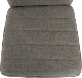 Étkezőszék, barna szövet/fekete fém, COLETA NOVA