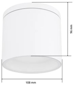 Globo 32063W - Kültéri mennyezeti lámpa ALCALA 1xGX53/11W/230V IP44