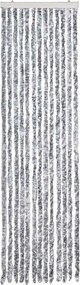 vidaXL fehér és szürke zsenília rovarfüggöny 56 x 200 cm