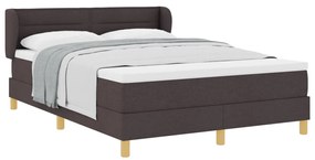 Boxspring Ágy Mattresszel Sötétbarna 140x190 cm Szövet