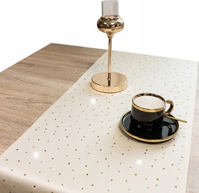 Dekorációs Asztalterítő Zafír 40x160 Bézs Foltálló Arany