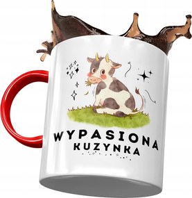 Piros Bögre Unokatestvérnek Születésnapra Ajándék Nyomtatott Fotóval