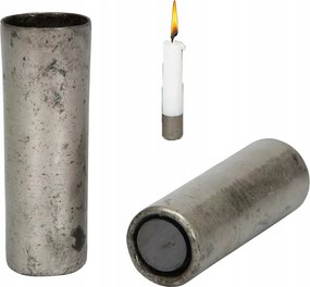 Gyertyatartó Kandeláber Mágneses Loft ezüst fém dekoráció