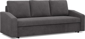 Zeus kanapéágy, kordbársony, hab töltet, döntött kartámasz, szürke