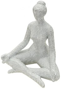 Jóga női ezüst 20,5x15,5x23 cm