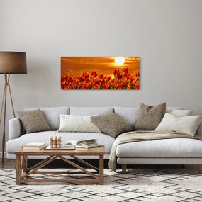 Kép egy virágzó mező tulipánokkal (120x50 cm)