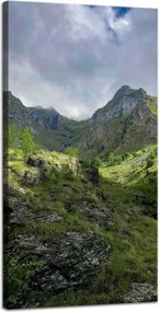 Vászonkép Természet Körbenőtt hegyek 40x80 cm