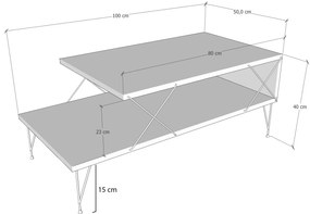 Dohányzóasztal Loira (antracit). 1088972