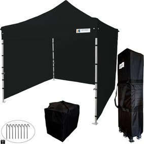 Árusító sátor 3x3m - Fekete