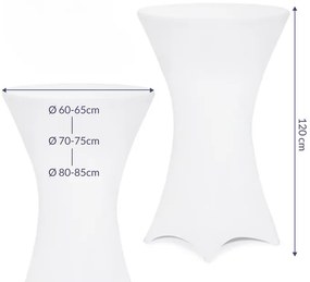 Deuba Bárpult huzat Ø70 cm - fehér