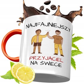 Narancssárga Bögre Barátnő Barátnőjének, fényképes nyomattal