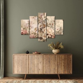 Kép - Vintage madár festmény (150x105 cm)