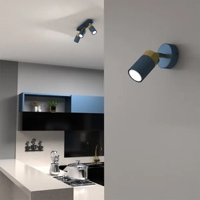 Brilagi - Fali spotlámpa POKER 1xGU10/25W/230V kék