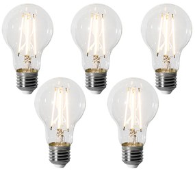 5 db E27 dimbare LED lamp A60 6W 500 lm 2200K