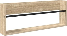 vidaXL Magazin állvány polcokkal Sonoma tölgy 80 x 12 x 30 cm Faanyag
