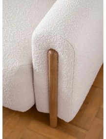 Bézs-krémszínű buklé kinyitható-tárolóhelyes kanapé 244 cm Arcadova – ELTAP