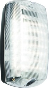 ENDON 91238 AVIT Modern Kültéri Fali Lámpa Fekete, Átlátszó LED IP44