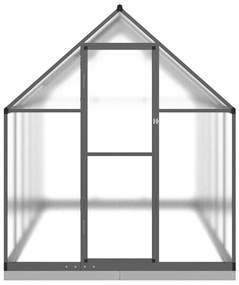 antracitszürke alumínium melegház alapvázzal 334x169x202 cm