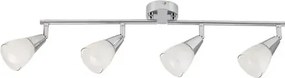 Rabalux beltéri karos spotlámpa e14 4x40w króm/fehér nicolette