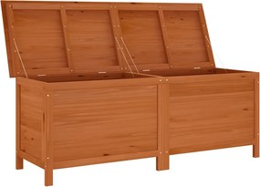 vidaXL barna tömör fenyőfa kerti tárolóláda 150 x 50 x 56,5 cm