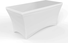 Asztalterítő Catering Asztal Huzat Elasztikus 180 CM Fehér