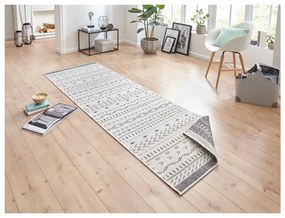 Kuba szürke-krémszínű kültéri szőnyeg, 350 x 80 cm - NORTHRUGS