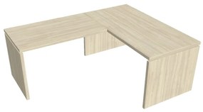 Verno ergonomikus asztal 160 x 200 cm, bal, akác