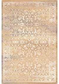 Bézs gyapjú szőnyeg 100x180 cm Eleanor – Agnella