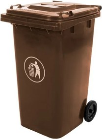 Hulladéktároló 240L barna