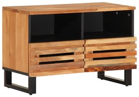 tömör akácfa TV-szekrény 70 x 34 x 46 cm