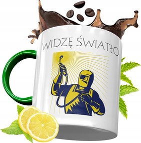 Zöld Bögre Hegesztőnek Születésnapra Ajándék fényképes nyomtatással