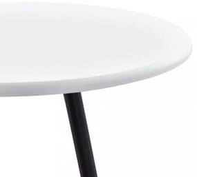 fehér MDF bárasztal 60 x 107,5 cm