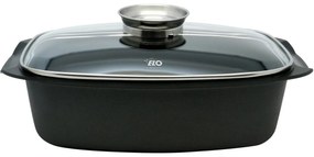 Elo 84932 Sütőedény üvegfedővel és aromásfogantyúval Alucast 40 x 22 cm