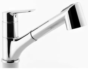 Novaservis METALIA mosogató csaptelep kihúzható zuhannyal, króm