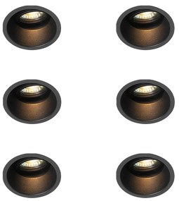 6 darabos modern, süllyesztett, forgatható és dönthető spotlámpa készlet - Alloy