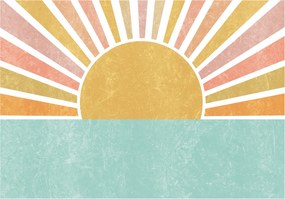 Fotótapéta Nap és tenger Minimalizmus Boho Retro Skandináv 250x175 +ragasztó