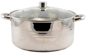 RCK Rozsdamentes lábas 32 cm + üvegfedő 10,5 literes 13235