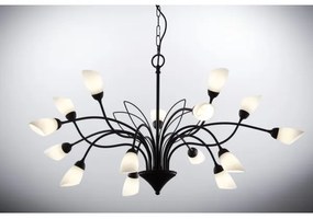 Jupiter 2057 - Láncos csillár GLORIOSA 15xG9/14W/230V fekete