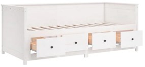 fehér tömör fenyőfa kanapéágy matrac nélkül 80 x 200 cm