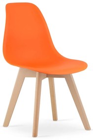 Narancssárga KITO szék bükkfa lábakkal