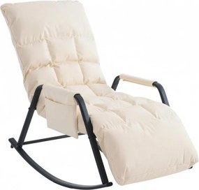 Hintaszék 5 fokozatban állítható,párnázott kivitelben, Fehér