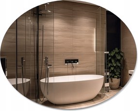 Elliptikus/ovális tükör Beilleszthető vagy felfüggeszthető 80x60 Lengyel gyártás